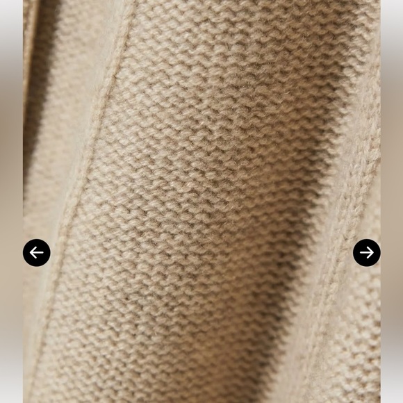NWOT LouLou Studio Lanta Cashmere Cardigan Beige M - Picture 4 of 9